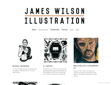 Tablet Screenshot of jameswilsonillustration.com